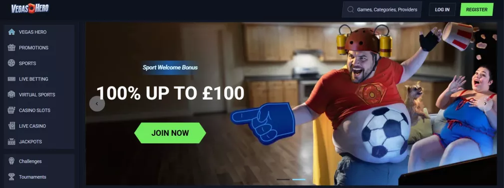 Vegashero Casino Bonus 100% bis 500 Euro plus Freispiele